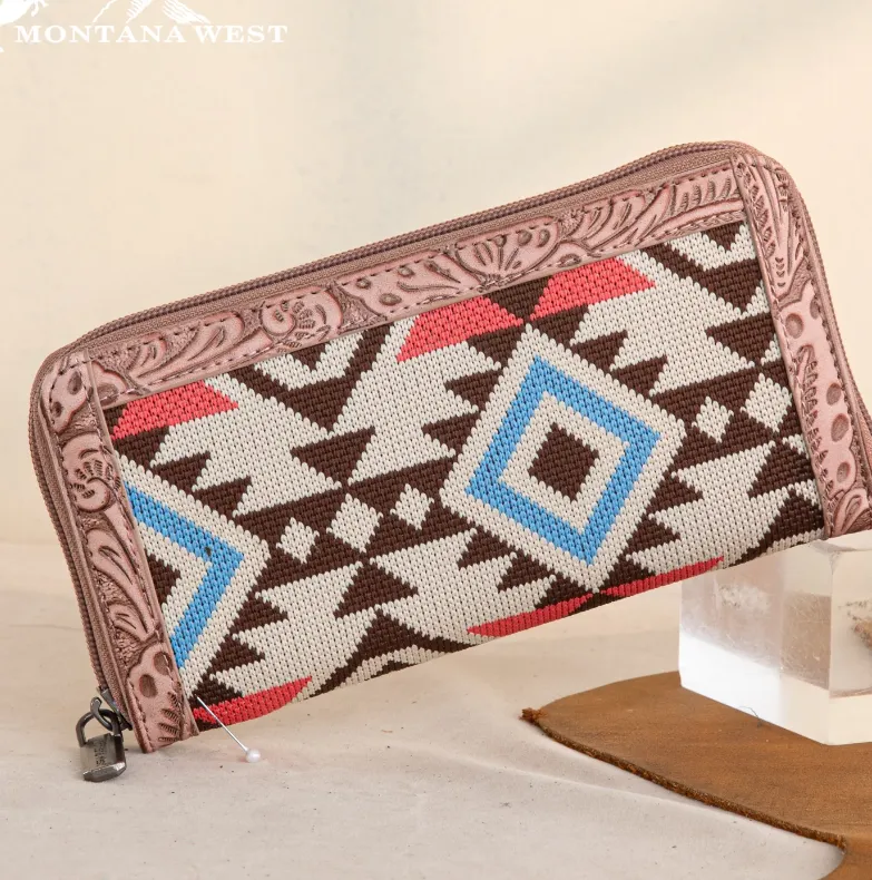 Montana West Tapestry Aztec Collection Wallet