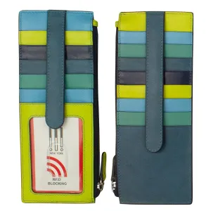 Multi Serenity-Leather Double Sided Long Credit Card Holder