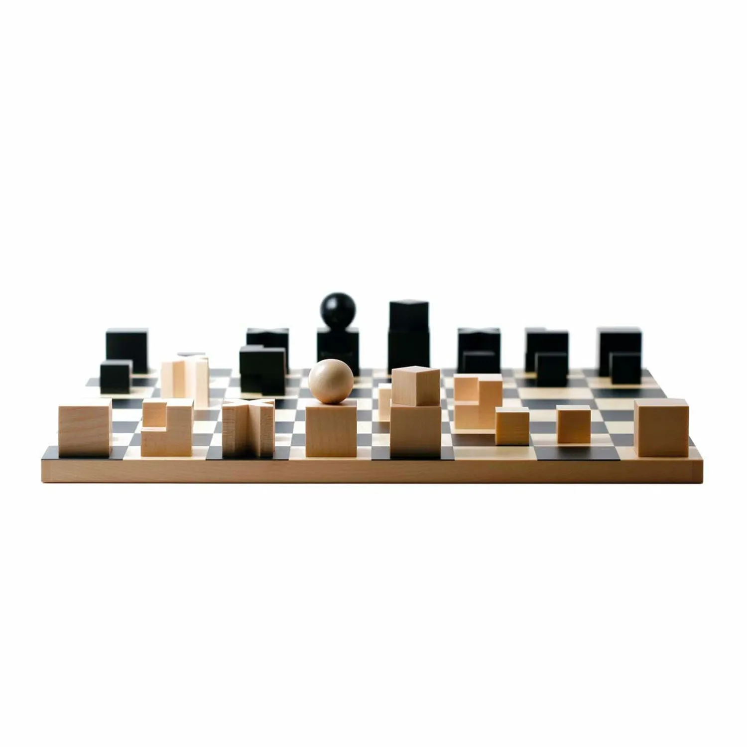 naef | bauhaus chess set   board