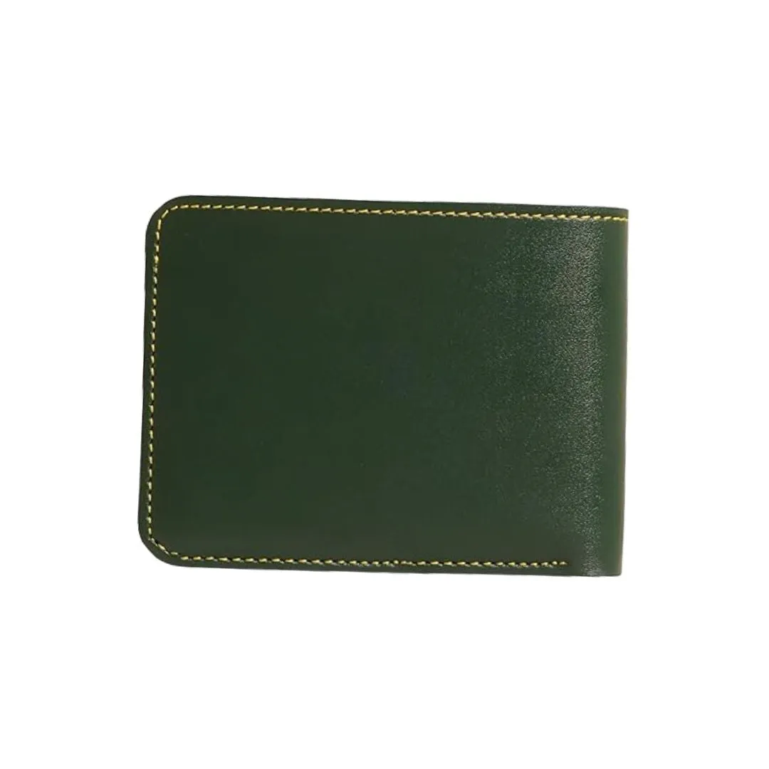 Navy Charm Personalized Vegan Leather Wallet with Name - Green