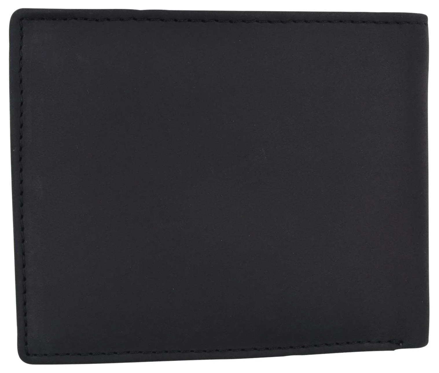 New Skull & Wings Printed Logo Mens RFID Bifold Genuine Leather Wallet