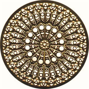 NOTRE DAME CATHEDRAL ROSE WINDOW ORNAMENT, C/100