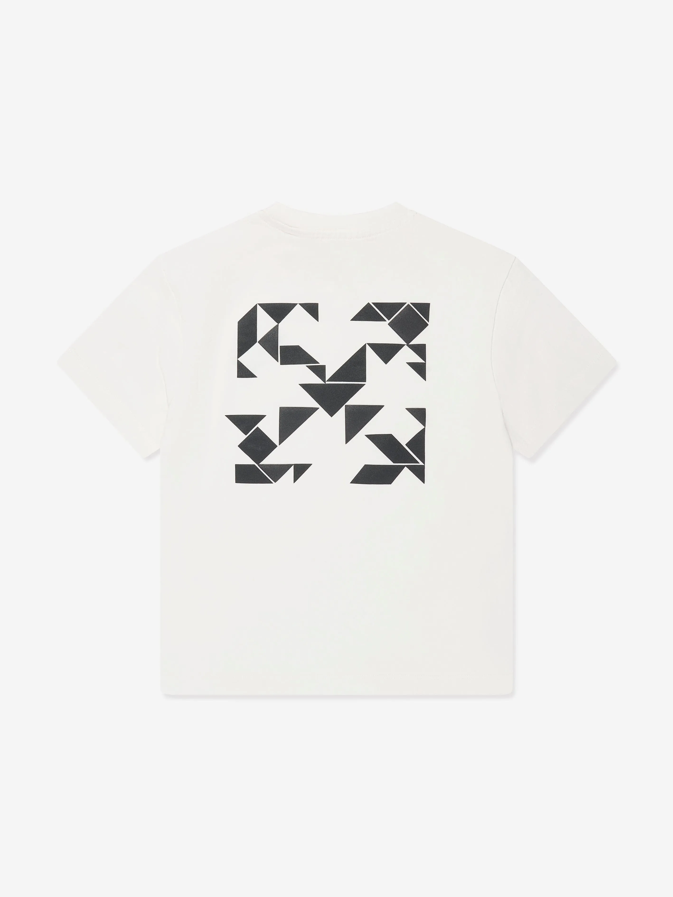 Off-White Boys Arrow Geometric T-Shirt in White