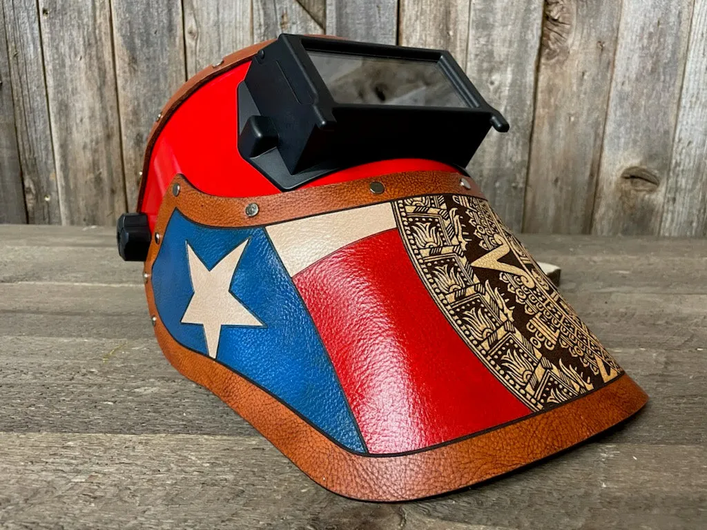 Outlaw Leather - Welding Hood - Texas/ Aztec Welding Hood