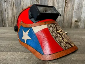 Outlaw Leather - Welding Hood - Texas/ Aztec Welding Hood