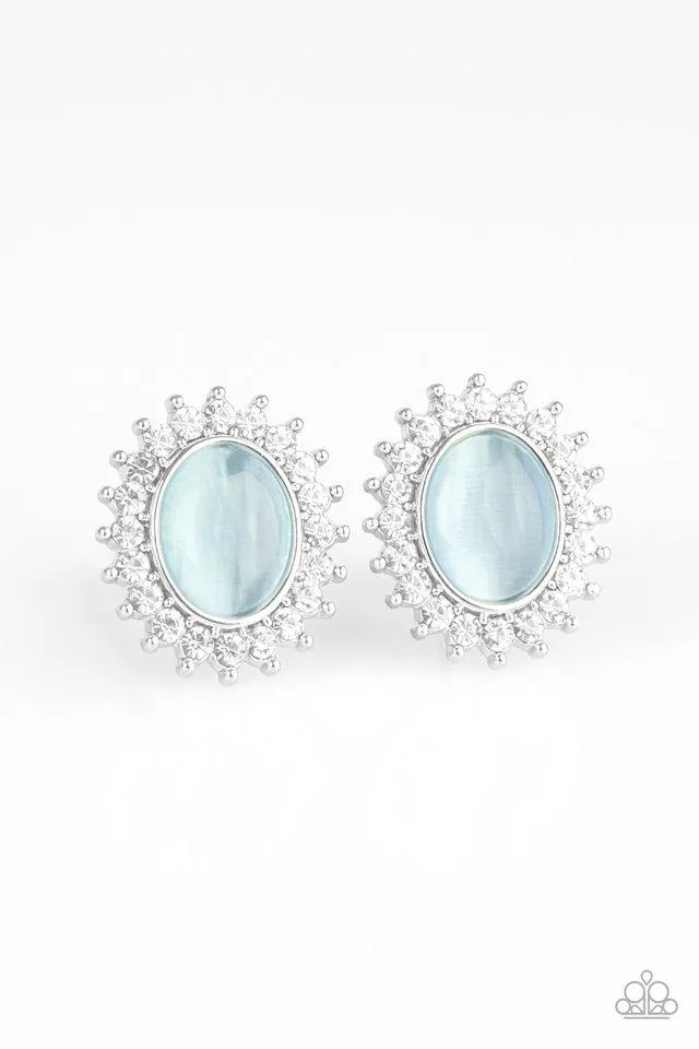 Paparazzi Earring ~ Hey There, Gorgeous - Blue