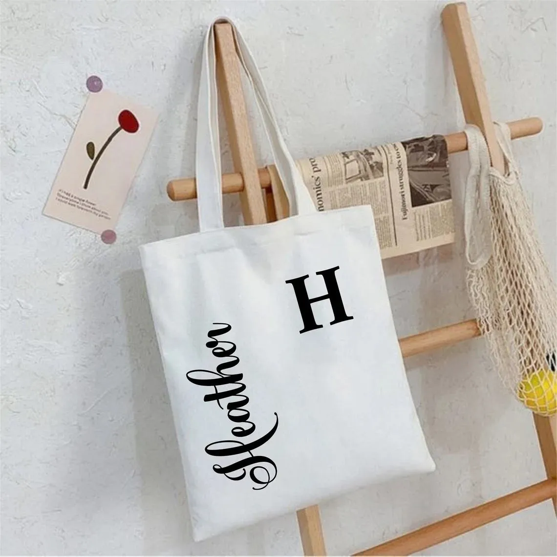 Personalized Canvas Tote Bag for Every Use, Bachelorette Party, Bridesmaid gifts