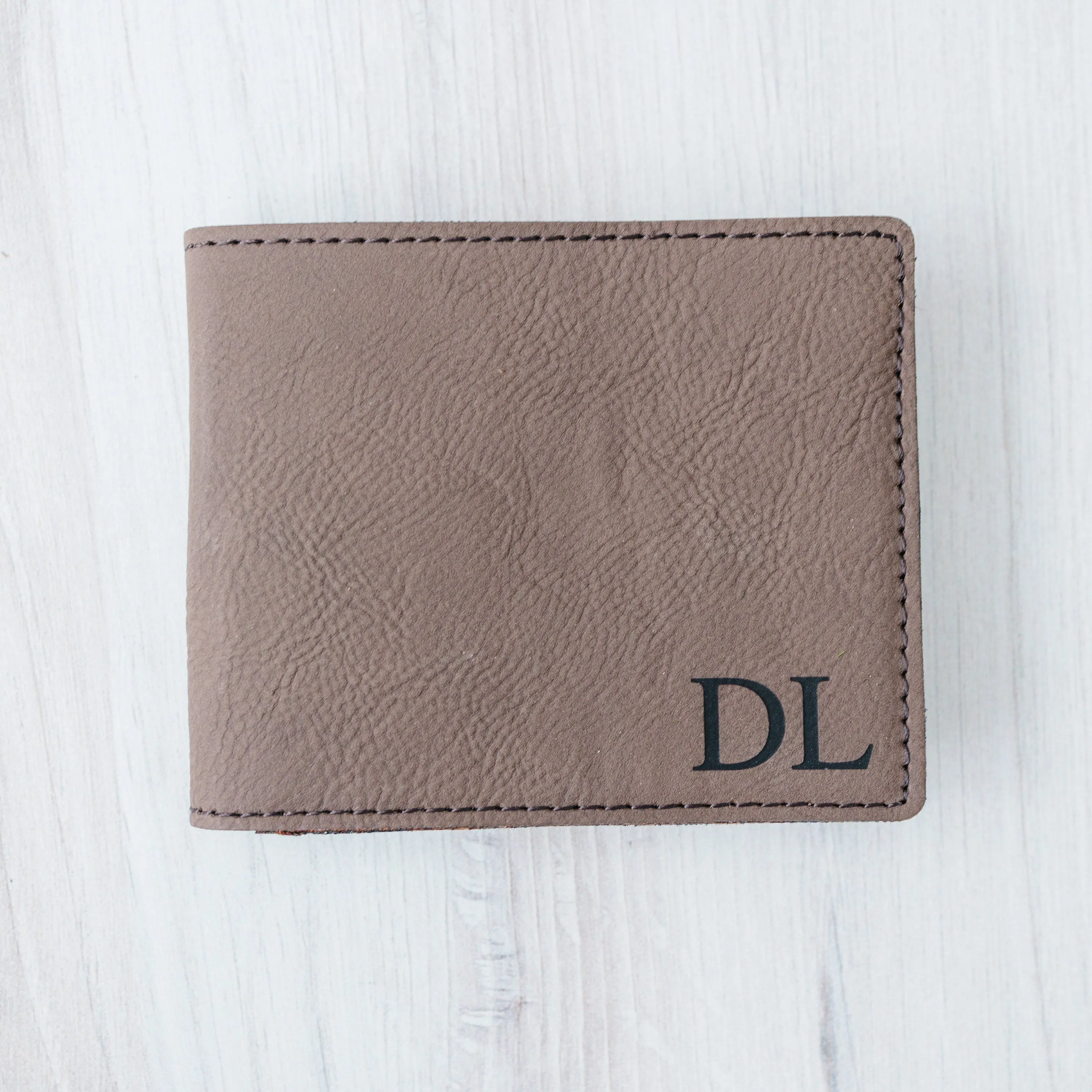 Personalized Leather Wallet Mens Bifold Gift for Him Father Day Gift Custom Monogram Leather Wallet Birthday Anniversary Groomsmen Gift