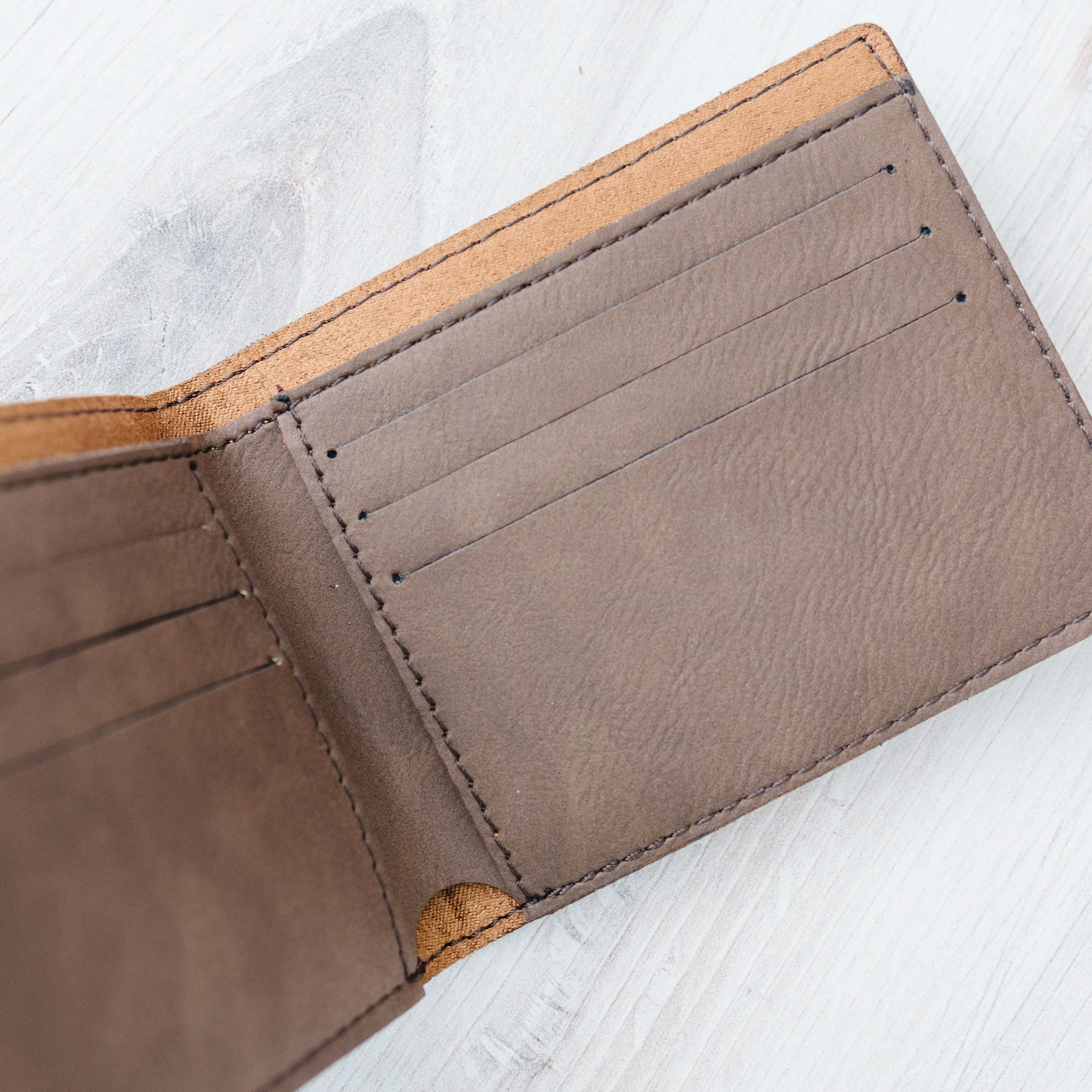 Personalized Leather Wallet Mens Bifold Gift for Him Father Day Gift Custom Monogram Leather Wallet Birthday Anniversary Groomsmen Gift
