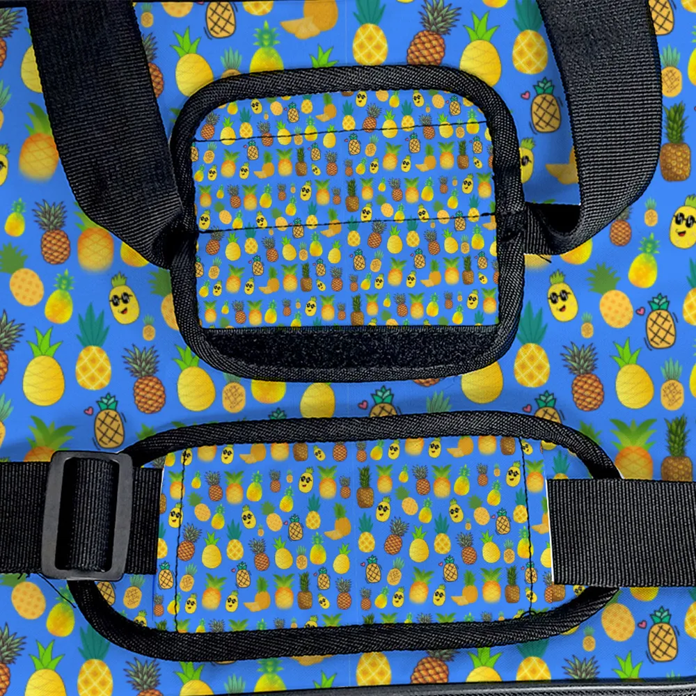 Pineapples Blue Multi Function Large Waterproof Bag