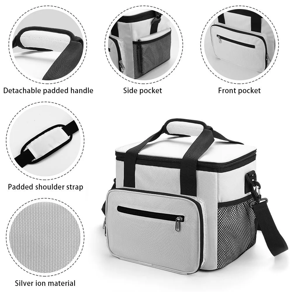 Pineapples Blue Multi Function Large Waterproof Bag