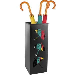 premium Kyoffiie Umbrella Stand Rack for Entryway, Square Metal Umbrella Holder, Free Standing Umbrella Storage Organizer Bin for Home Office Hotel Decor, Hold 6 Umbrellas