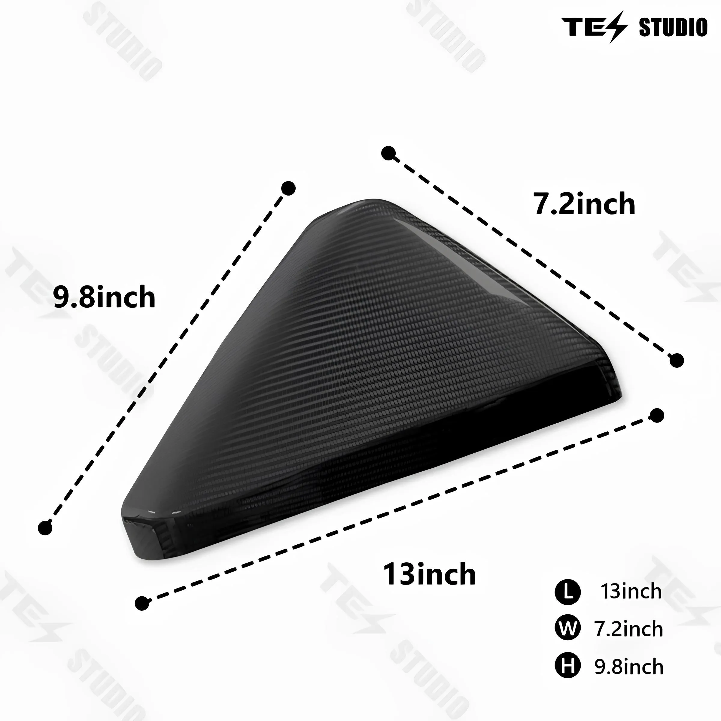 Real Carbon Fiber Side View Mirror Caps for Tesla Cybertruck Exterior Accessories 2PCS | Tesstudio