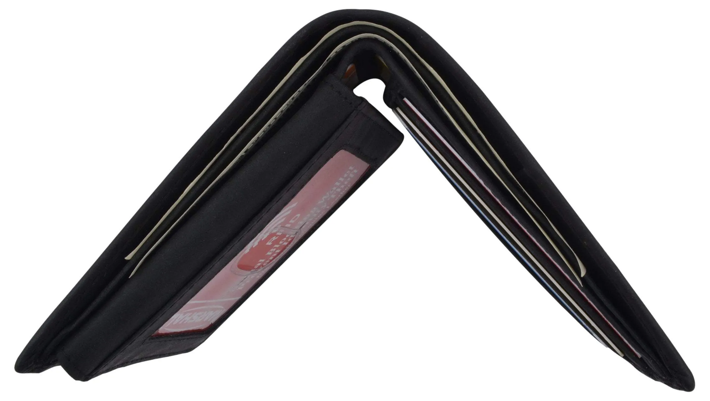 Route 66 Mens RFID Bifold Credit Card ID Genuine Leather Wallet
