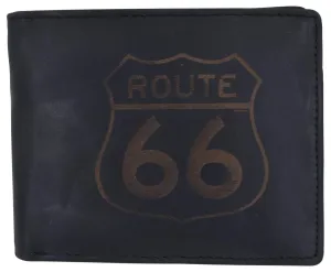 Route 66 Mens RFID Bifold Credit Card ID Genuine Leather Wallet