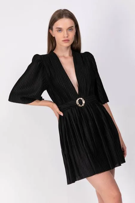 SABINA MUSAYEV PRIMEROSE DRESS - BLACK