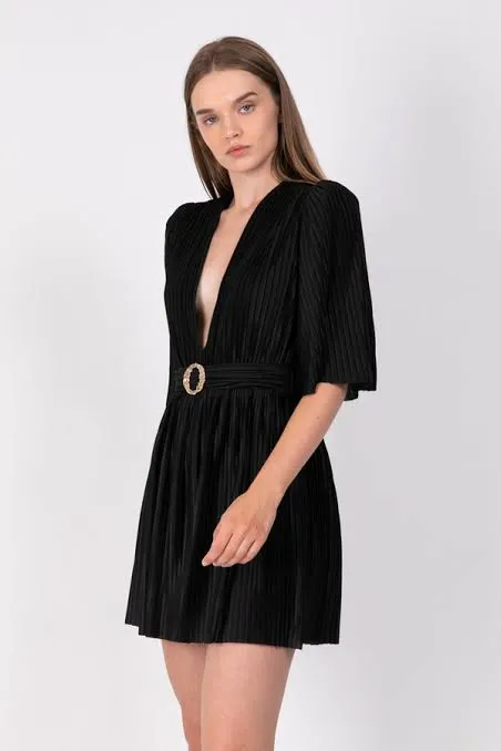 SABINA MUSAYEV PRIMEROSE DRESS - BLACK