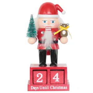 Santa Countdown - 6" Nutcracker
