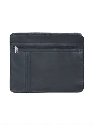 Scully Leather Soft Plonge Zip Envelope Black