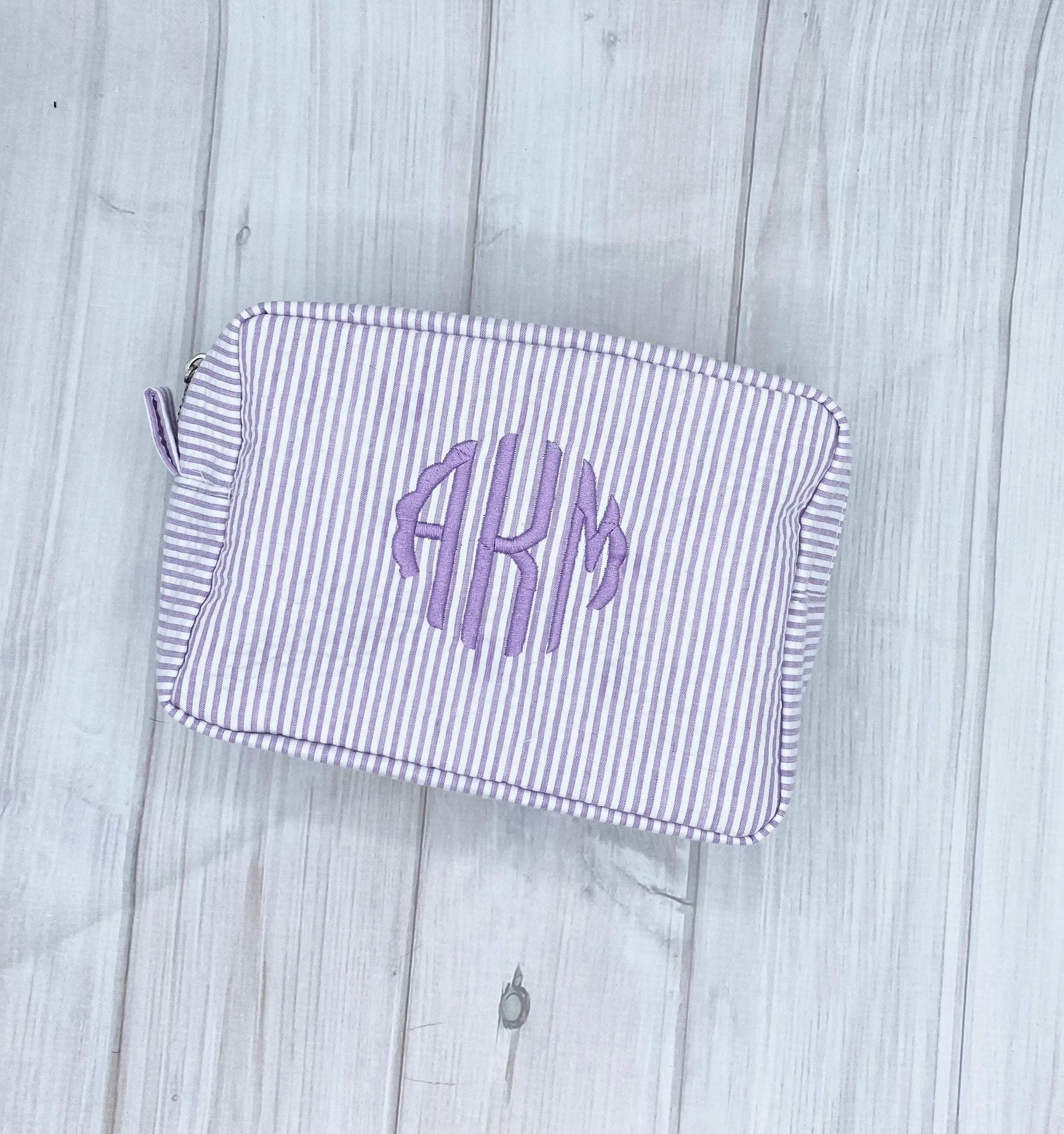Seersucker Cosmetic Bag