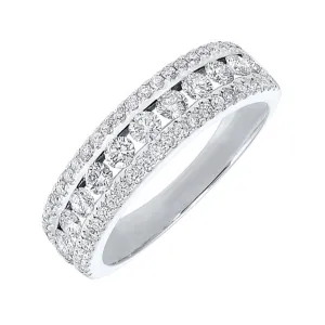 Silver (SLV 995) Cubic Zirconia Band - 1 ctw