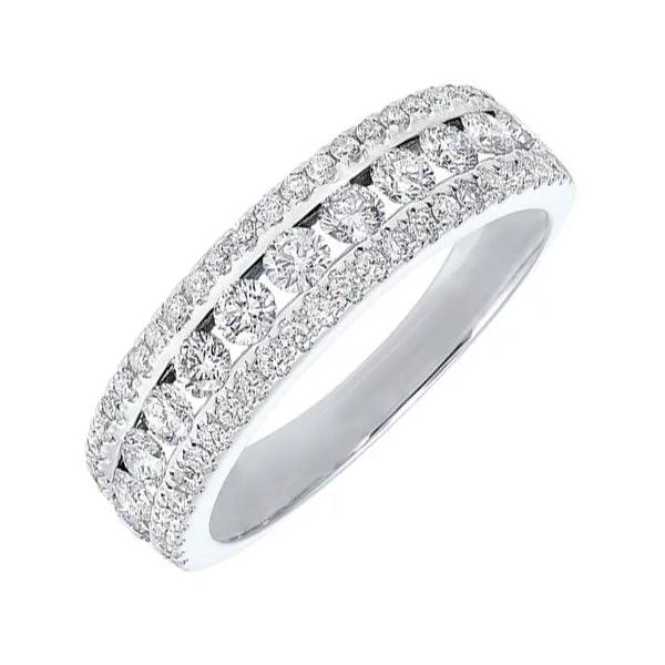 Silver (SLV 995) Cubic Zirconia Band - 1 ctw