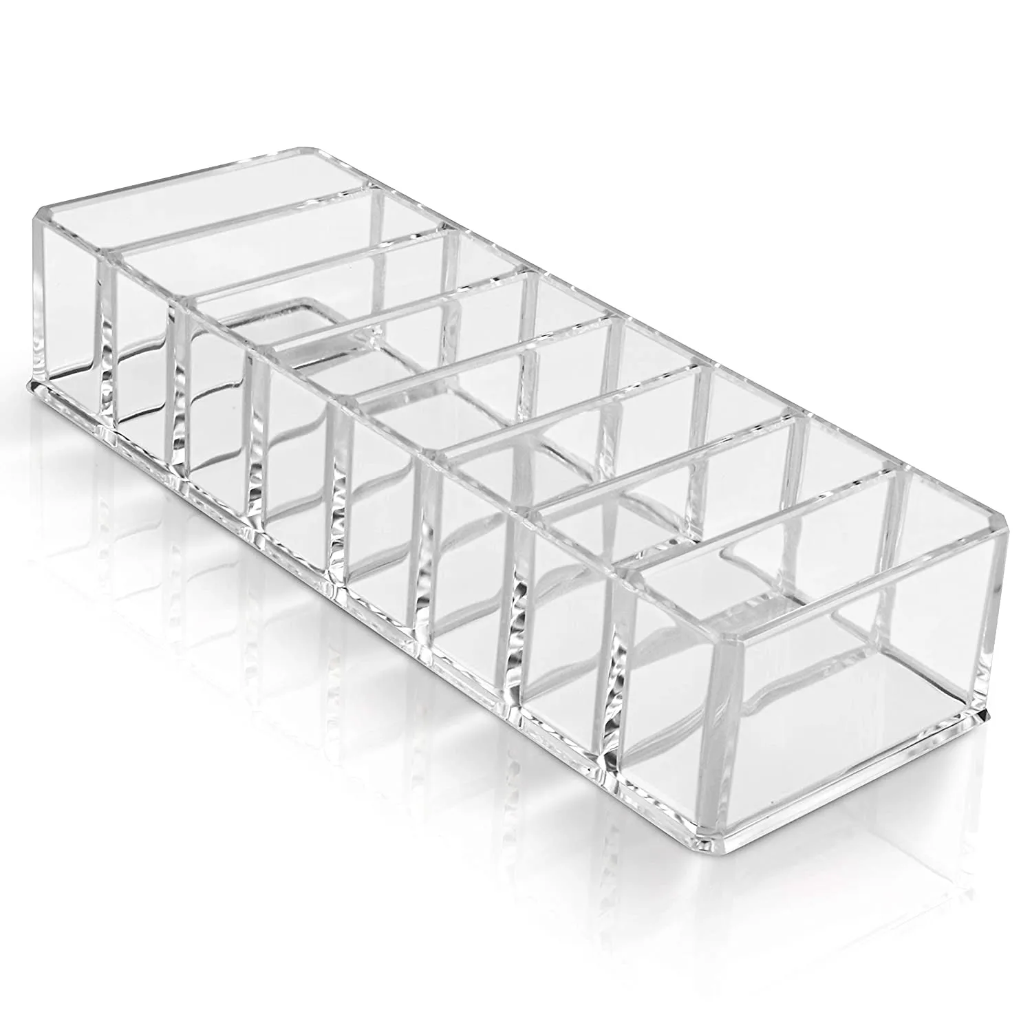 (Size S) Acrylic Beauty Make Up Organizer Storage Box - Transparent