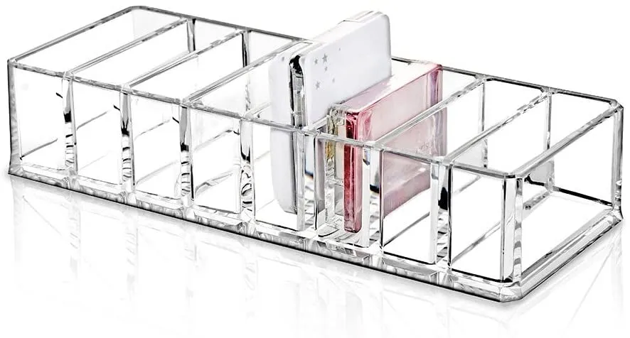 (Size S) Acrylic Beauty Make Up Organizer Storage Box - Transparent