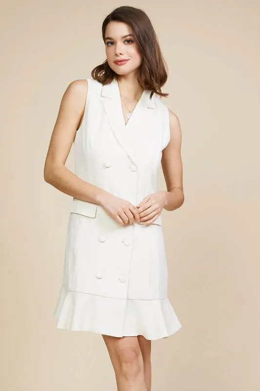 Sleeveless Coat Dress