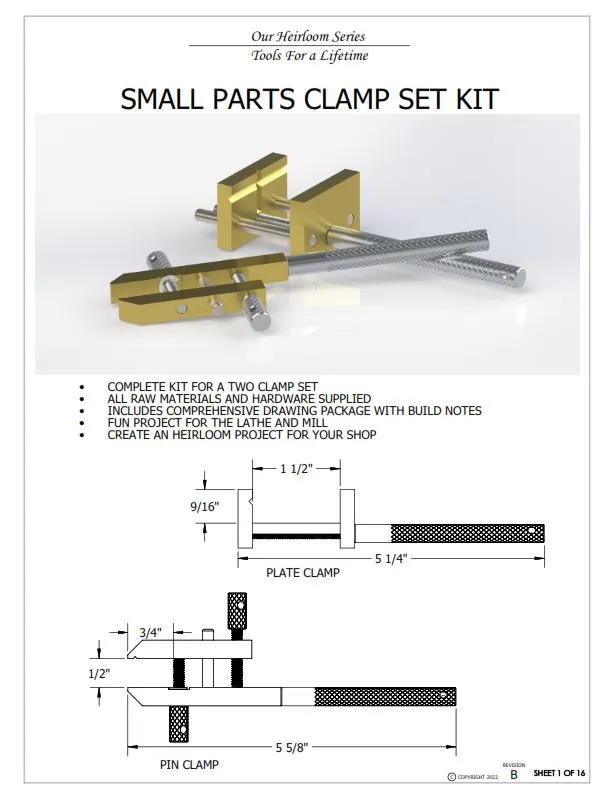 Small Parts Clamp Set Kit