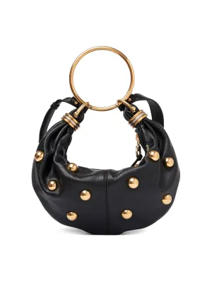 Small Studded Bracelet Hobo Bag