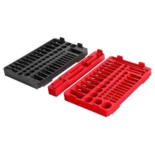 Socket Set - Milwaukee 106pc 1/4-in and 3/8-in Metric & SAE Ratchet and Socket Set with PACKOUT™ Low-Profile Organizer, 48-22-9486