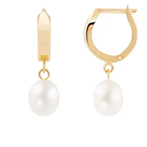 Splendid Pearls 14K Gold Pearl Pearl Earrings