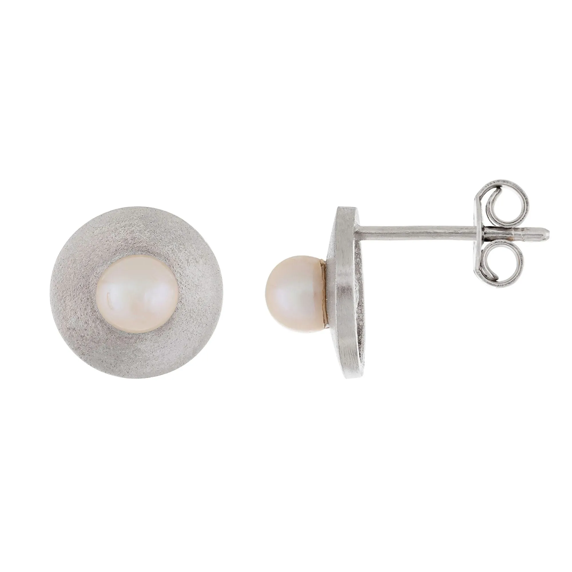 Splendid Pearls 14K White Gold Pearl Earrings HE-222WG