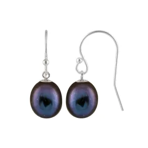 Splendid Pearls 7-8mm Drop Shepherd Hook Earrings