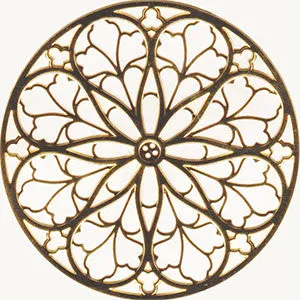 ST. PATRICKS CATHEDRAL ROSE WINDOW ORNAMENT, C/100