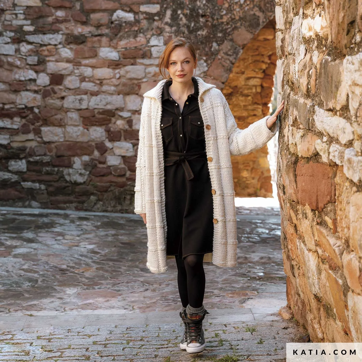 Strickbox: Strickmantel aus Ingenious Big von Katia zum selber stricken