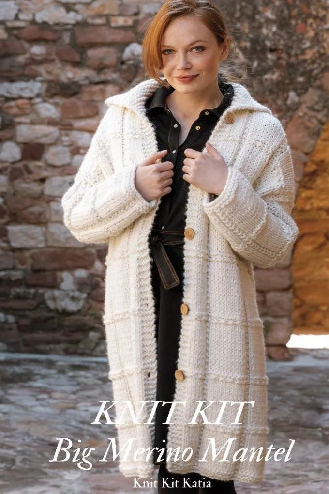 Strickbox: Strickmantel aus Ingenious Big von Katia zum selber stricken