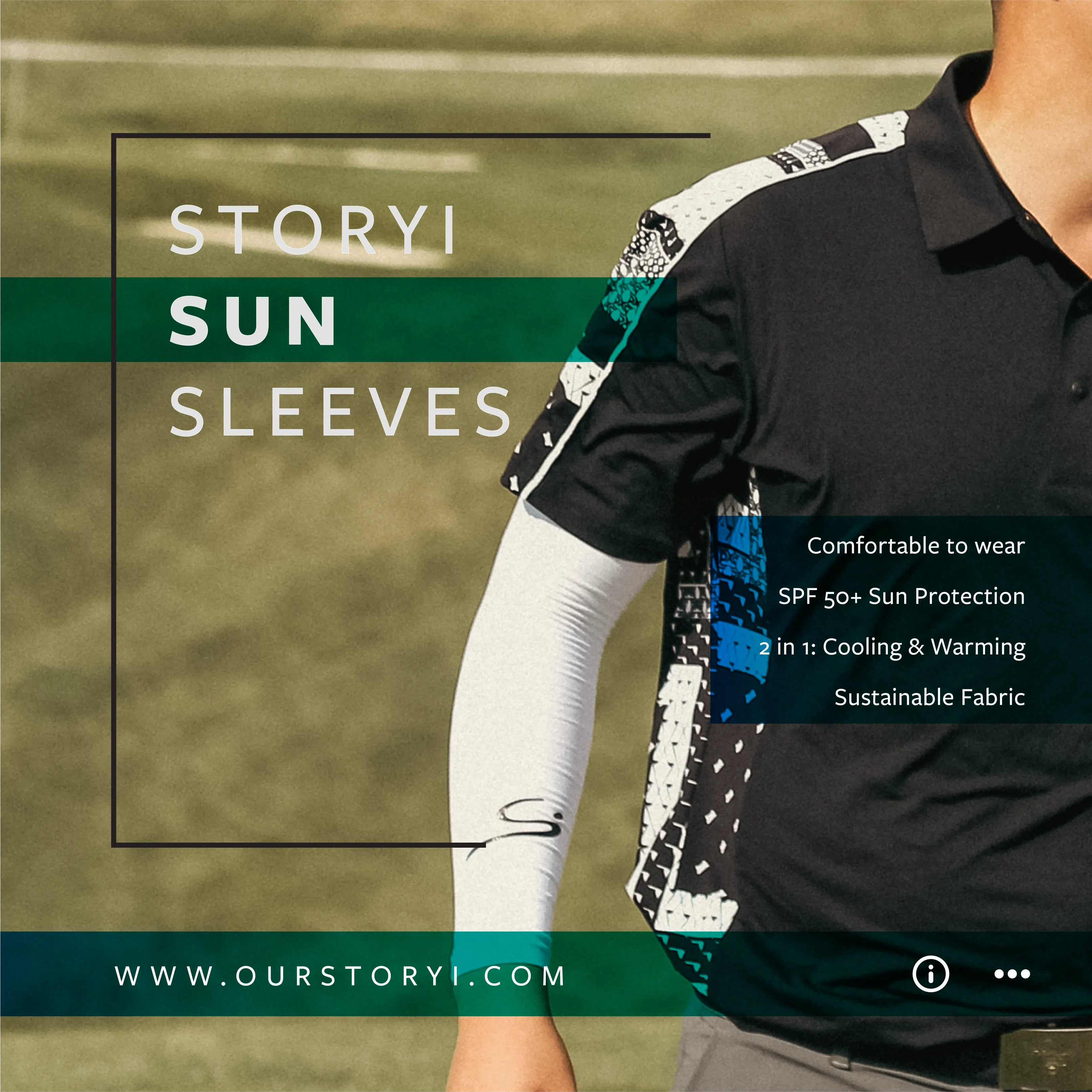 Sun Sleeves White/Black