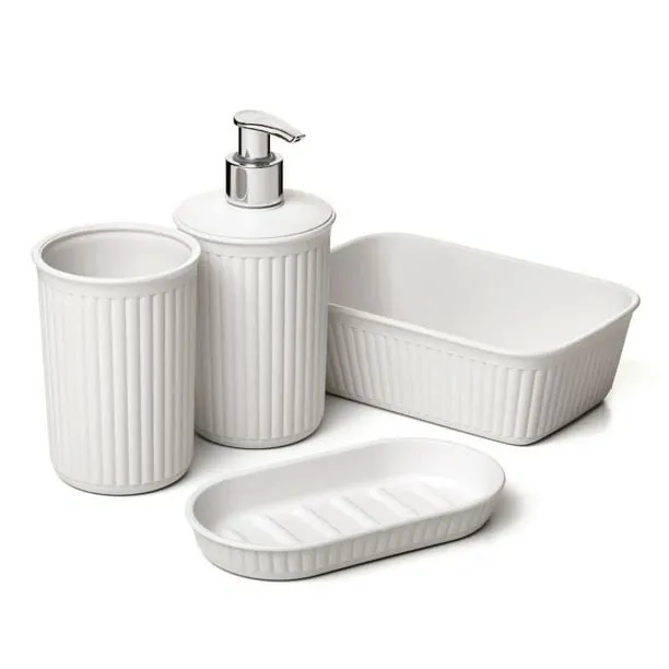Superio Brand Decorative Bathroom Accessories, Set of 4