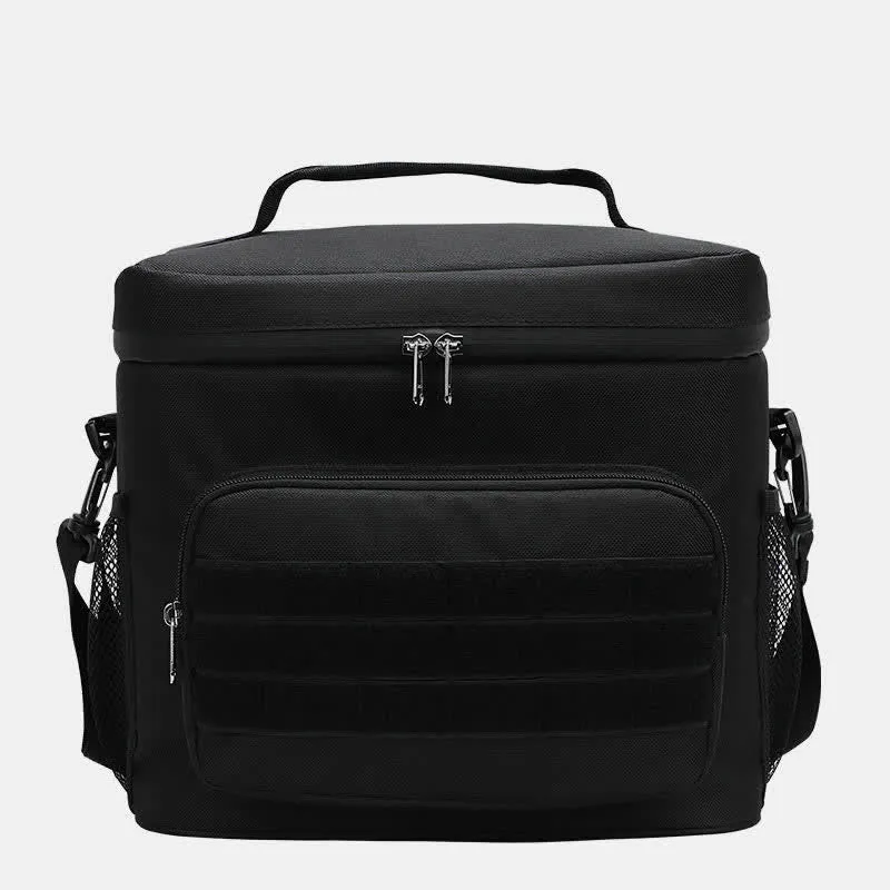 Tactical Outdoor Insulated Bag Portable Lunch Bag Handbag with Crossbody Strap