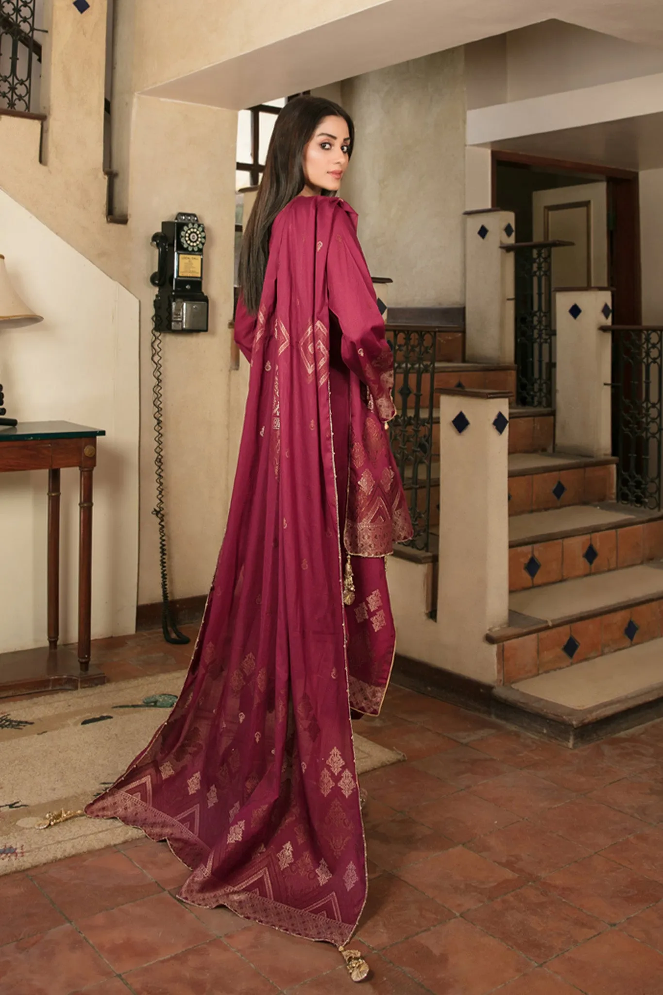 The Jewel by Tawakkal Unstitched 3 Piece Banarsi Lawn Collection'2022-JT-7063