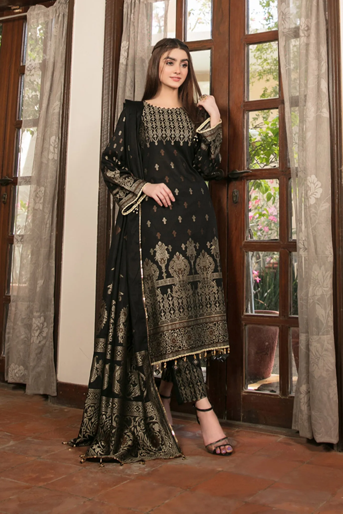 The Jewel by Tawakkal Unstitched 3 Piece Banarsi Lawn Collection'2022-JT-7064