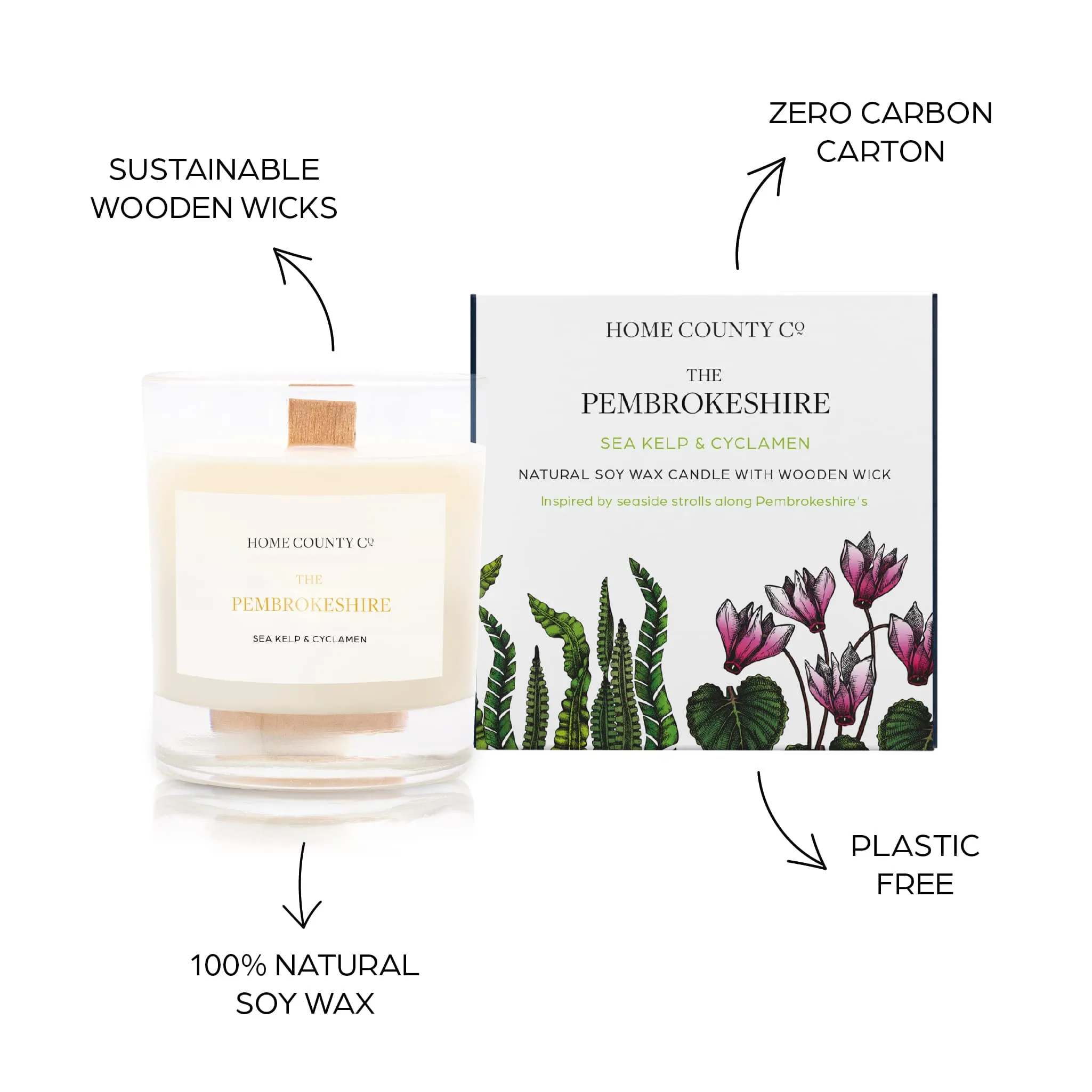 The Pembrokeshire - Sea Kelp and Cyclamen Candle