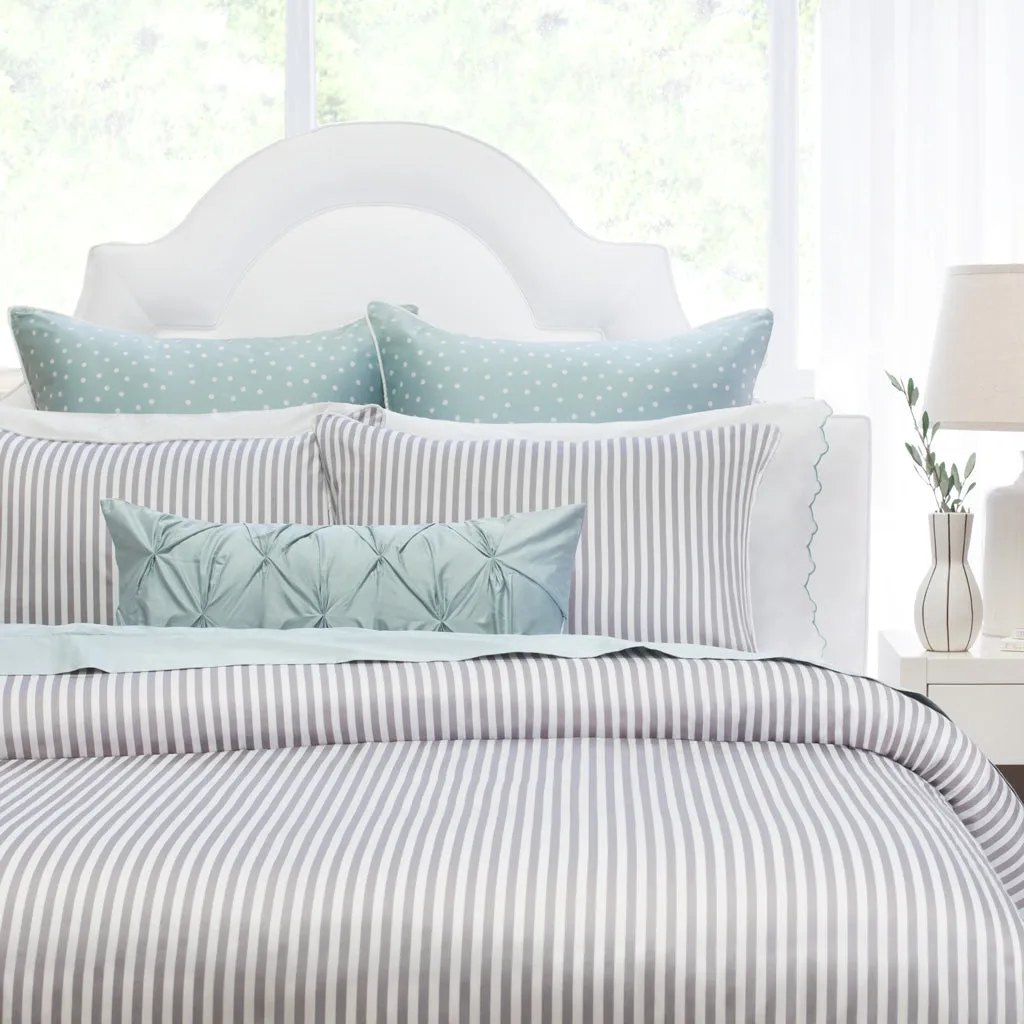 The Porcelain Green Pintuck Throw Pillow