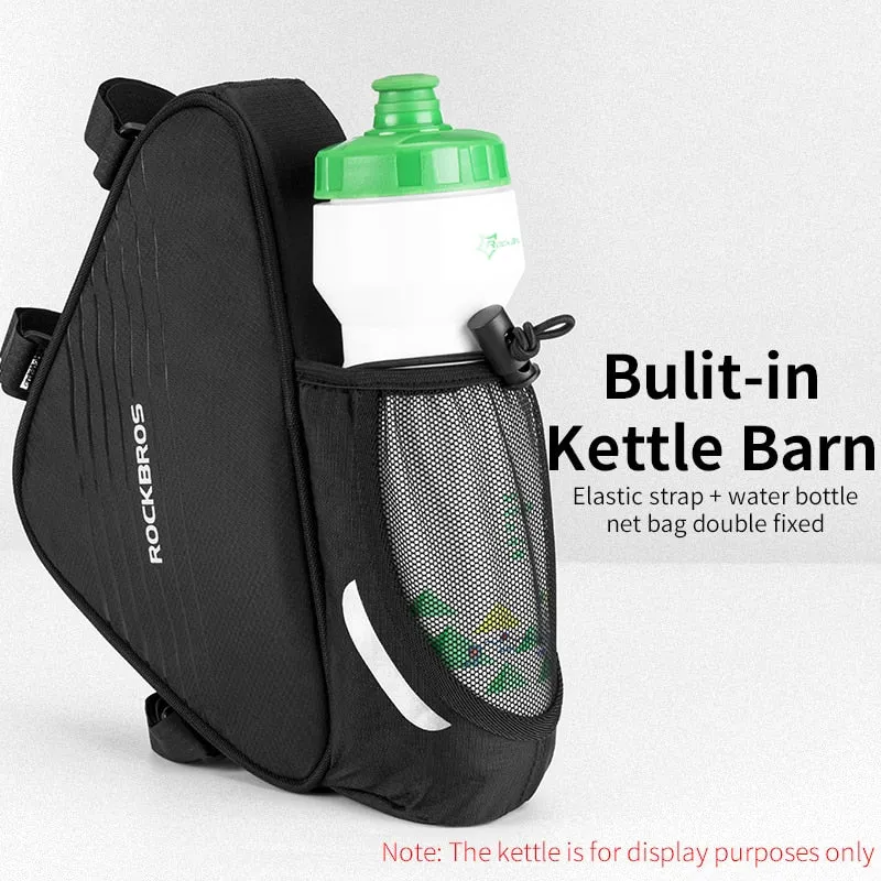 Triangle Bottle Bag Bicycle Saddle Bag Top Tube Bike Phone Bag MTB Road Bike Side Opening Bag