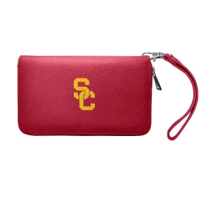 University of Southern California Zip Organizer Wallet Pebble