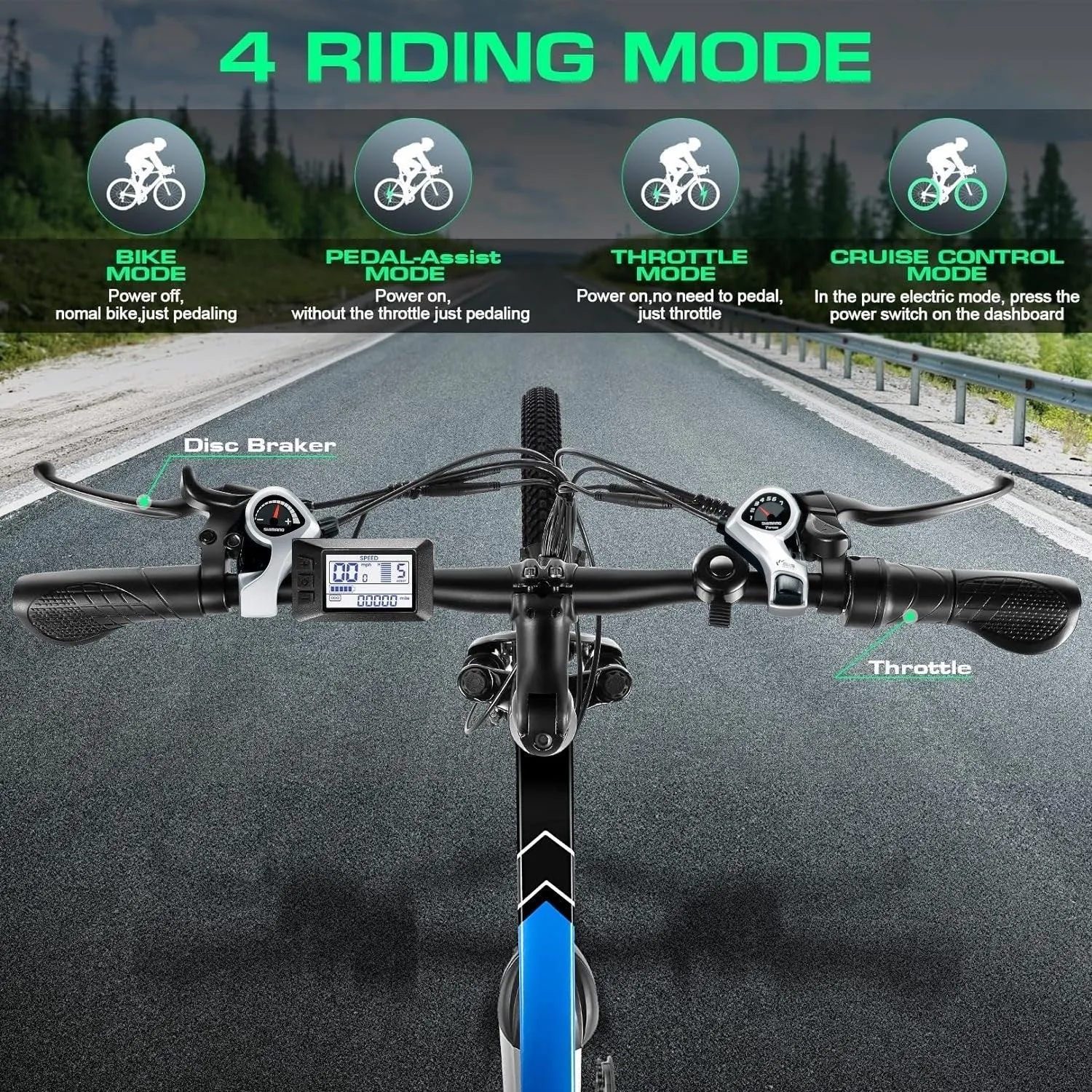 VIVI M026SHUL Commuter Hardtail Electric Mountain Bike UL2849 Certified