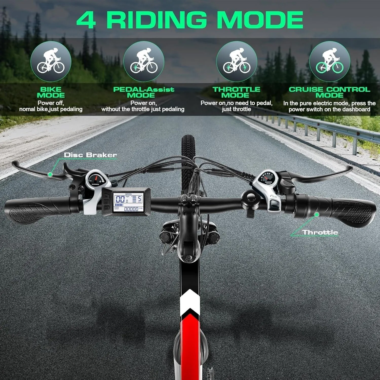 VIVI M026SHUL Commuter Hardtail Electric Mountain Bike UL2849 Certified