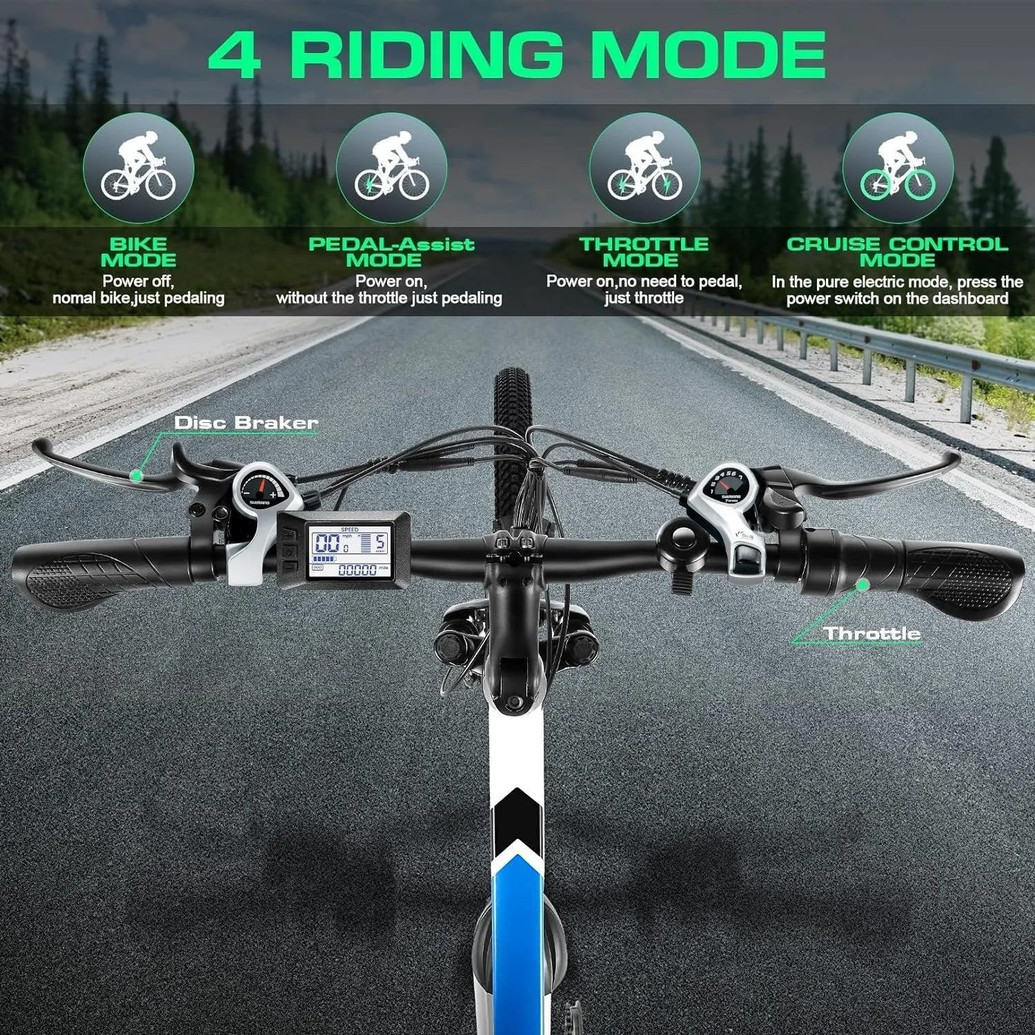 VIVI M026SHUL Commuter Hardtail Electric Mountain Bike UL2849 Certified